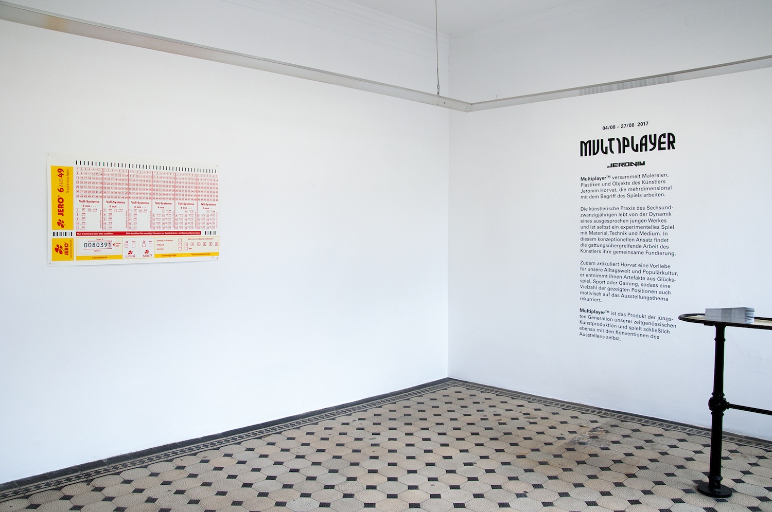 2017 08 Kunstverein Wasserburg, Wasserburg — Raum 1 — Jeronim Horvat
